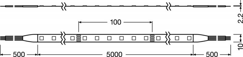 LEDVANCE LED-Stripe IP65 LS VAL-500/RGB/5