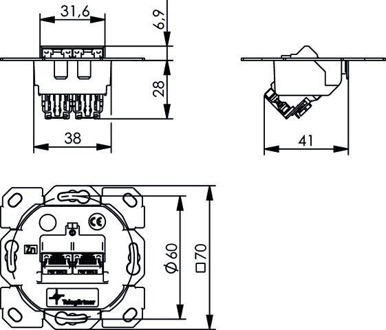 Telegärtner Modulaufnahme 100022983