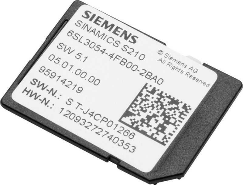 Siemens Dig.Industr. SINAMICS S210 SD-Card 6SL3054-4FC00-2BA0