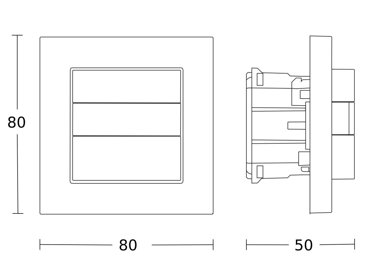 Steinel Präsenzschalter HF 180 UP WS KNX