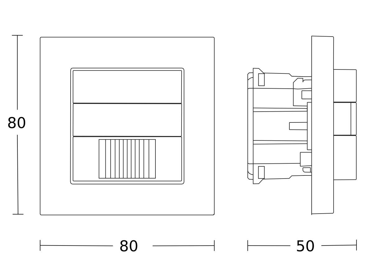 Steinel Präsenzschalter IR 180 UP WS KNX
