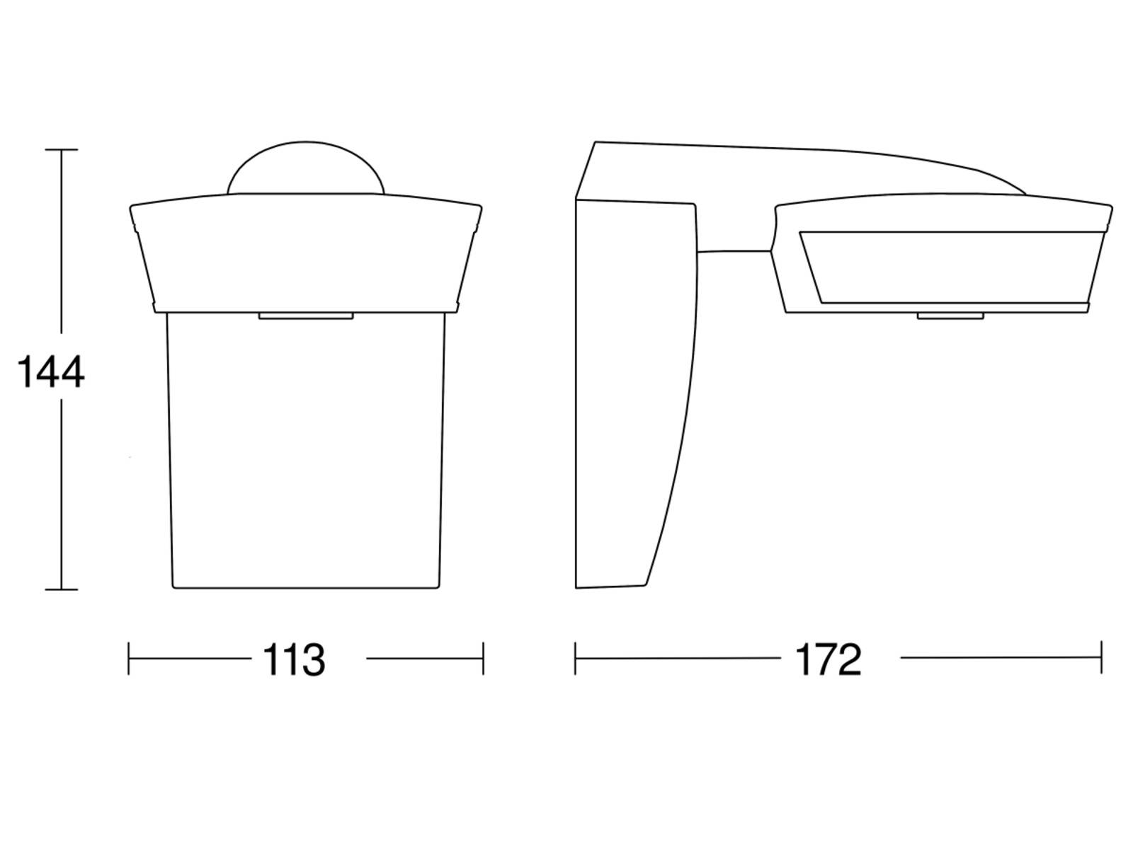 Steinel Bewegungsmelder sensIQ AP ANT KNX