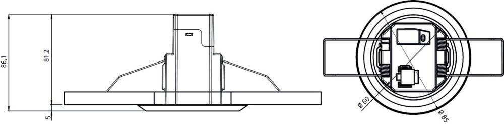 Theben Bewegungsmelder theMoS360-101FLATDWH