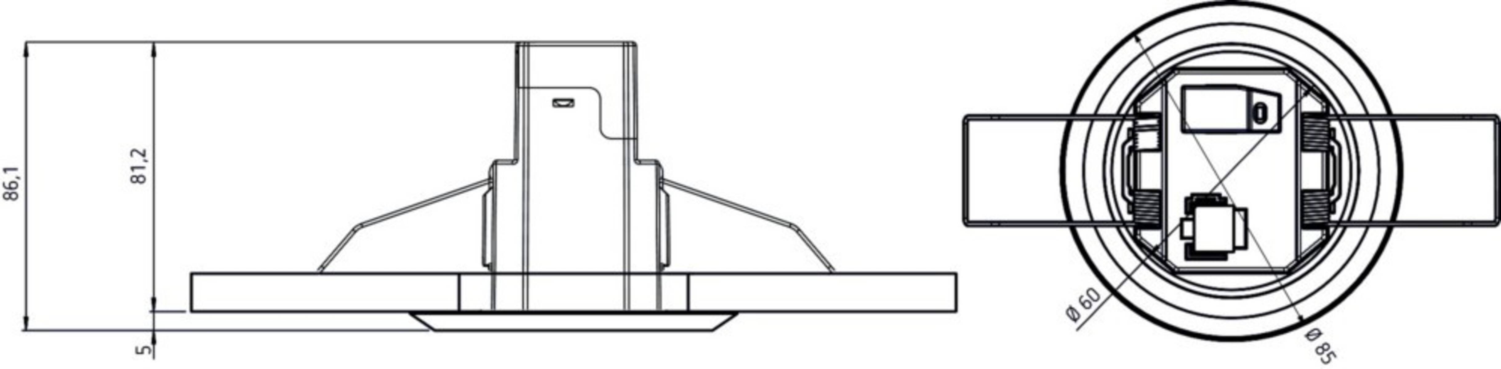 Theben Bewegungsmelder theMoS360-101FLATDWH