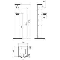 Pepperl+Fuchs Fabrik Hygienestation HGS-PF-2 ws/sw Pepperl+Fuchs Fabrik Hygienestation HGS-PF-2 ws/sw