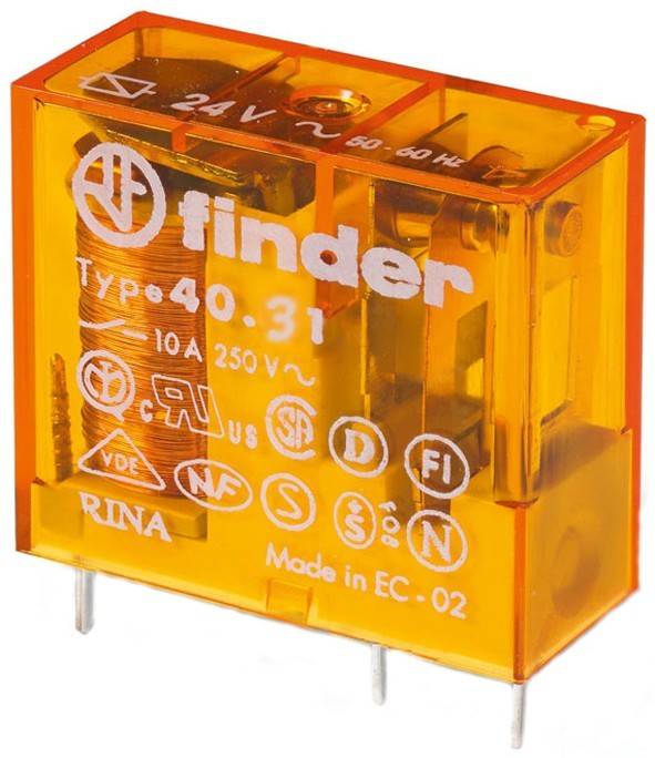 Finder Steck/Printrel.24VAC 1W10A 40.31.8.024.0000