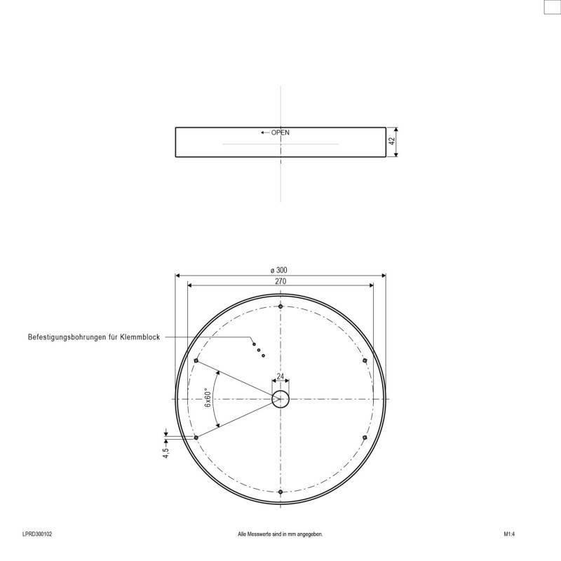 EVN Lichttechnik LED-Anbaupanel LPRD300102
