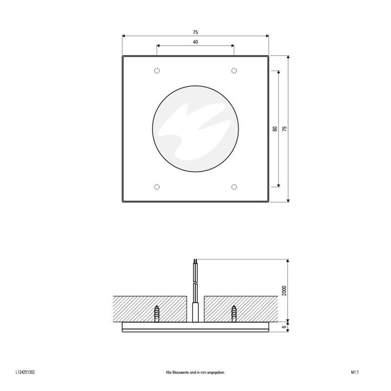 EVN Lichttechnik LED-Ein-/Anbauleuchte L124251302