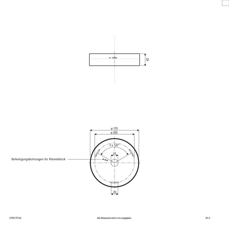EVN Lichttechnik LED-Anbaupanel LPRD170140