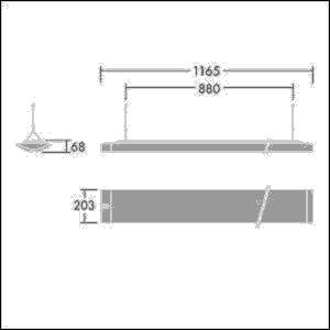 Thorn LED-Pendelleuchte IQ SUSP S  #96629307