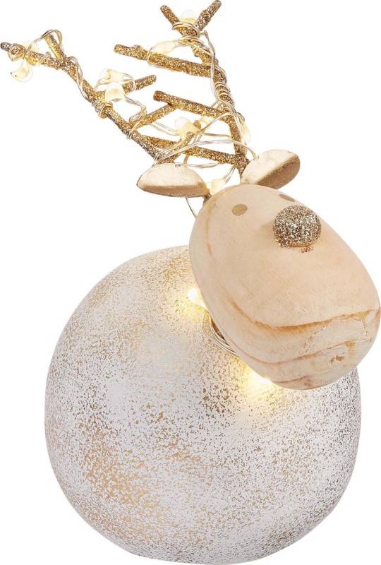 6 Stück Hellum LED-Beton Rentier 524093