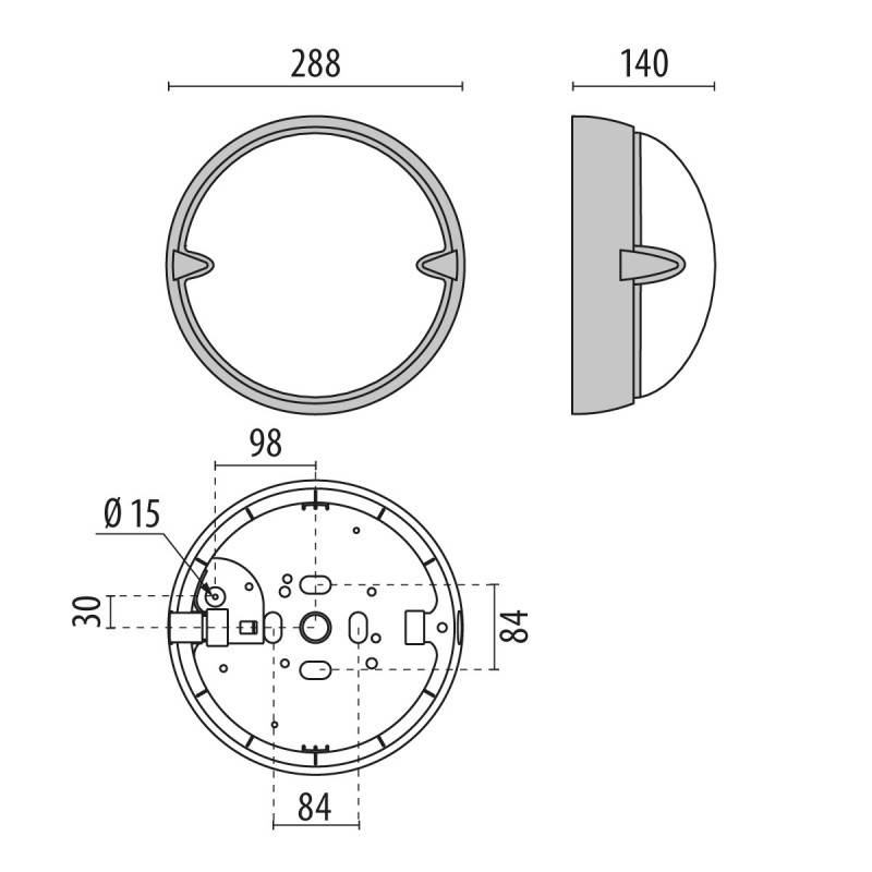 Spittler LED-Wand-/Deckenleuchte 3100175