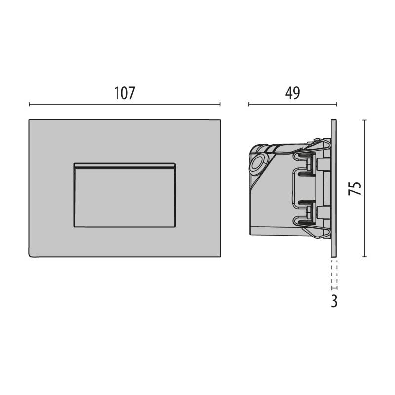 Spittler LED-Wandeinbauleuchte 3100066