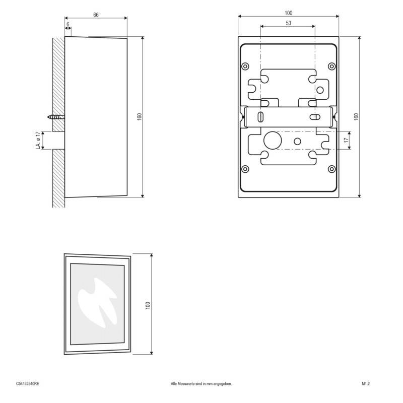EVN Lichttechnik LED-Wandleuchte C54152540RE