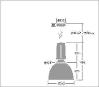 Thorn LED-Pendelleuchte GLAC2L LED #96632415