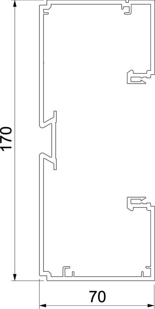 Rehau Brüstungskanal Unterteil BRK 70170 lgr