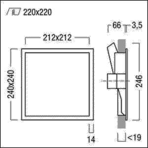 Zumtobel Group LED-Wandeinbauleuchte KAVA Q220 #60816407