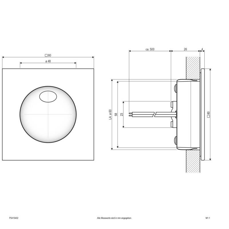 EVN Lichttechnik P-LED Wandeinbauleuchte P5415402