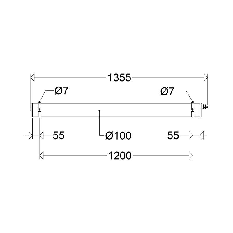 Schuch Licht LED-Rohrleuchte PMMA 110 12L42