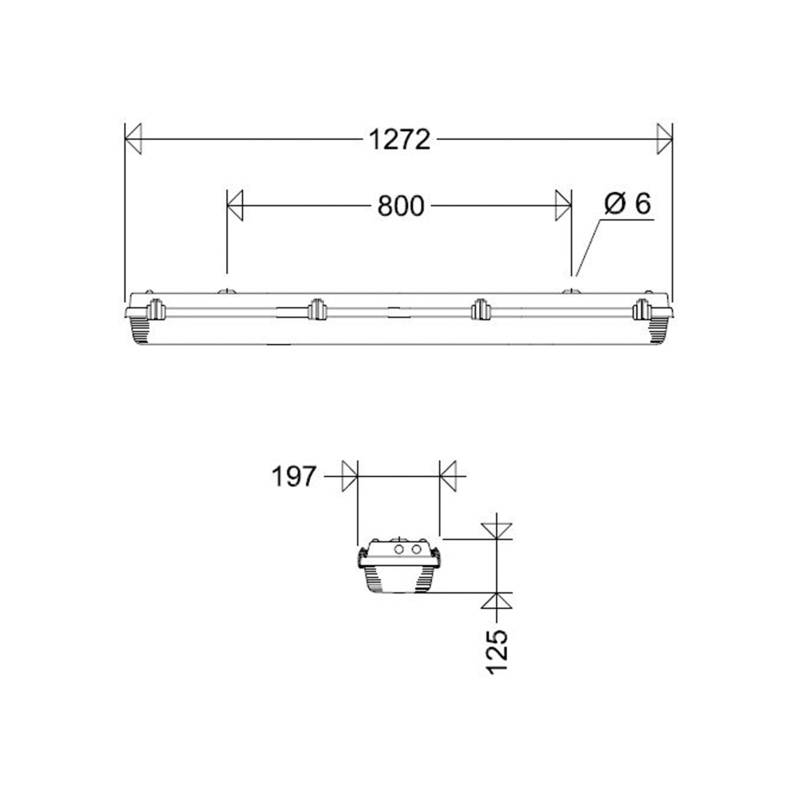 Schuch Licht LED-FR-Wannenleuchte 162 12L120 AUS