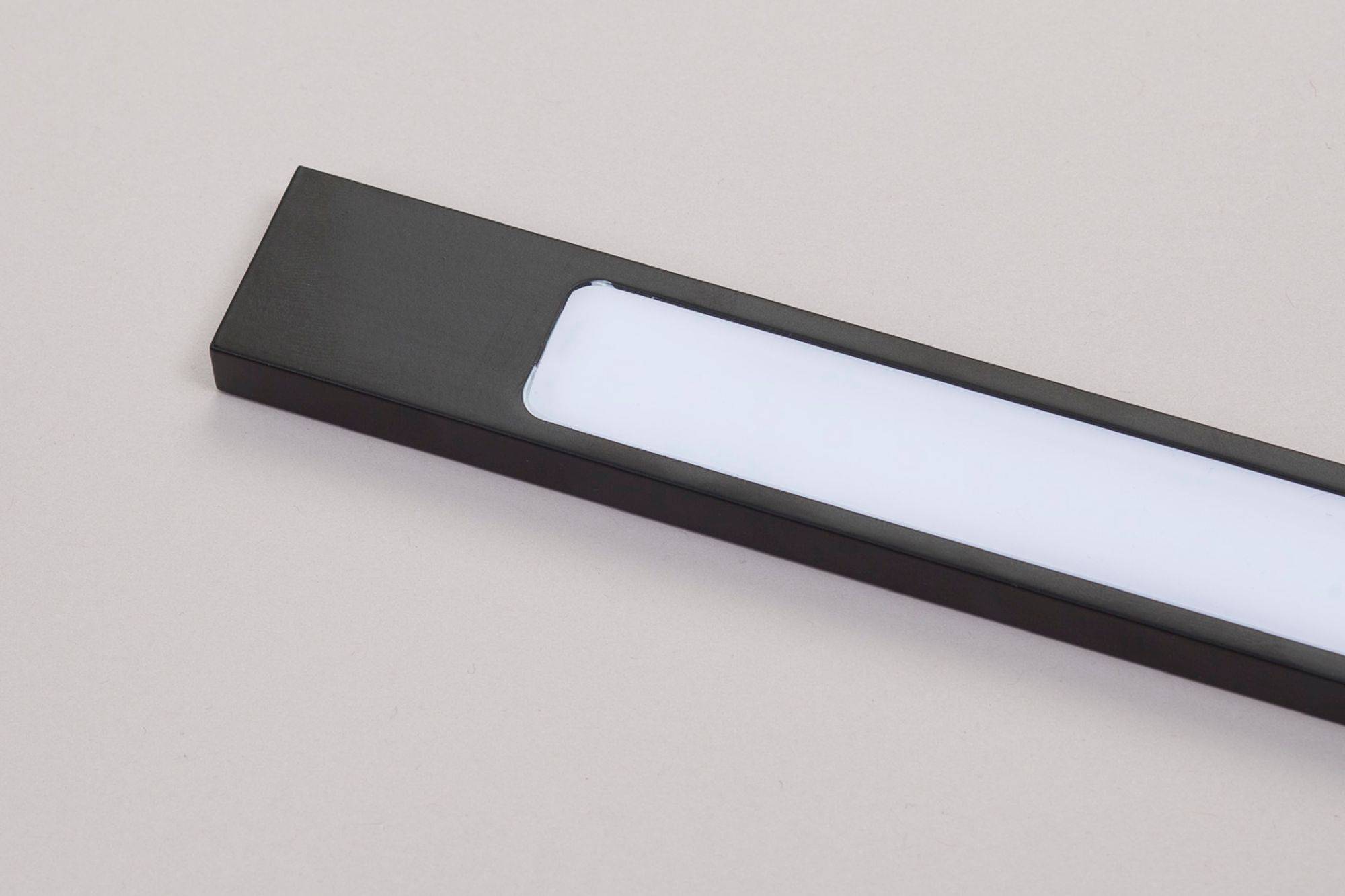 kalb | LED Badleuchte schwarz 450mm Spiegellampe Spiegelleuchte Aufbauleuchte