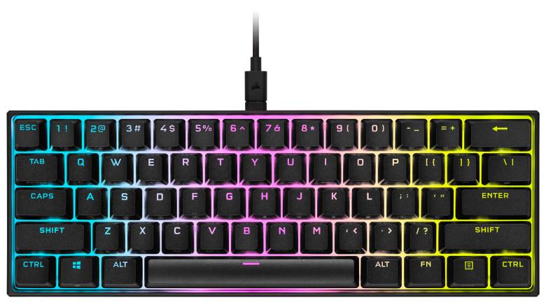 Mechanische Gaming-Tastatur - K65 RGB Mini 60 - Cherry MX Speed - Schwarz