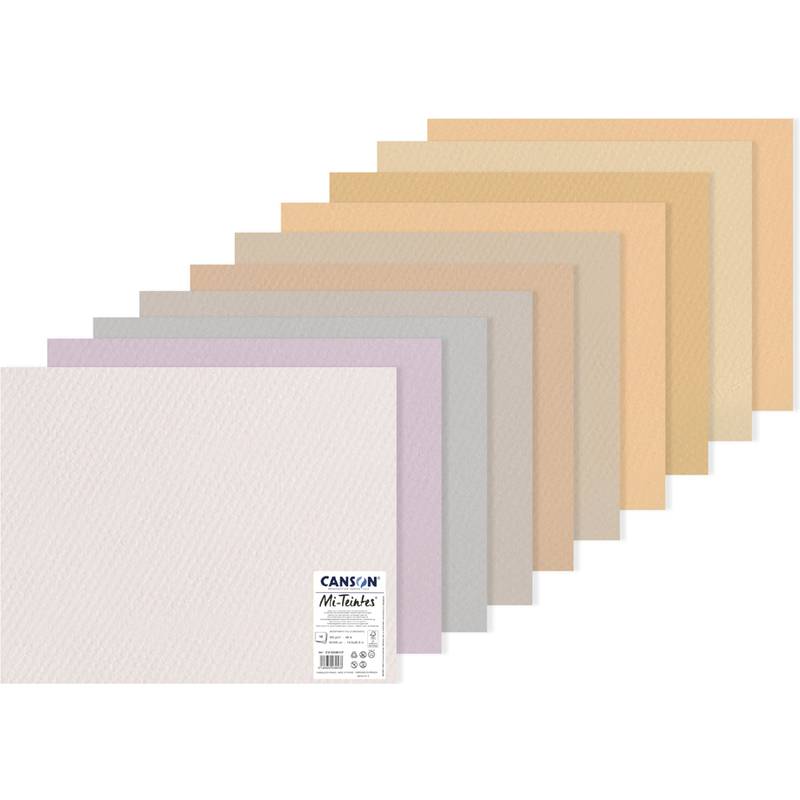 CANSON Zeichenpapier Mi-Teintes, 500 x 650 mm, sortiert
