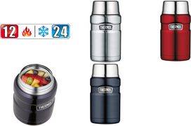 THERMOS Speisegefäß STAINLESS KING, 0,71 Liter, silber doppelwandiger Edelstahl mit Vakuumisolierung,