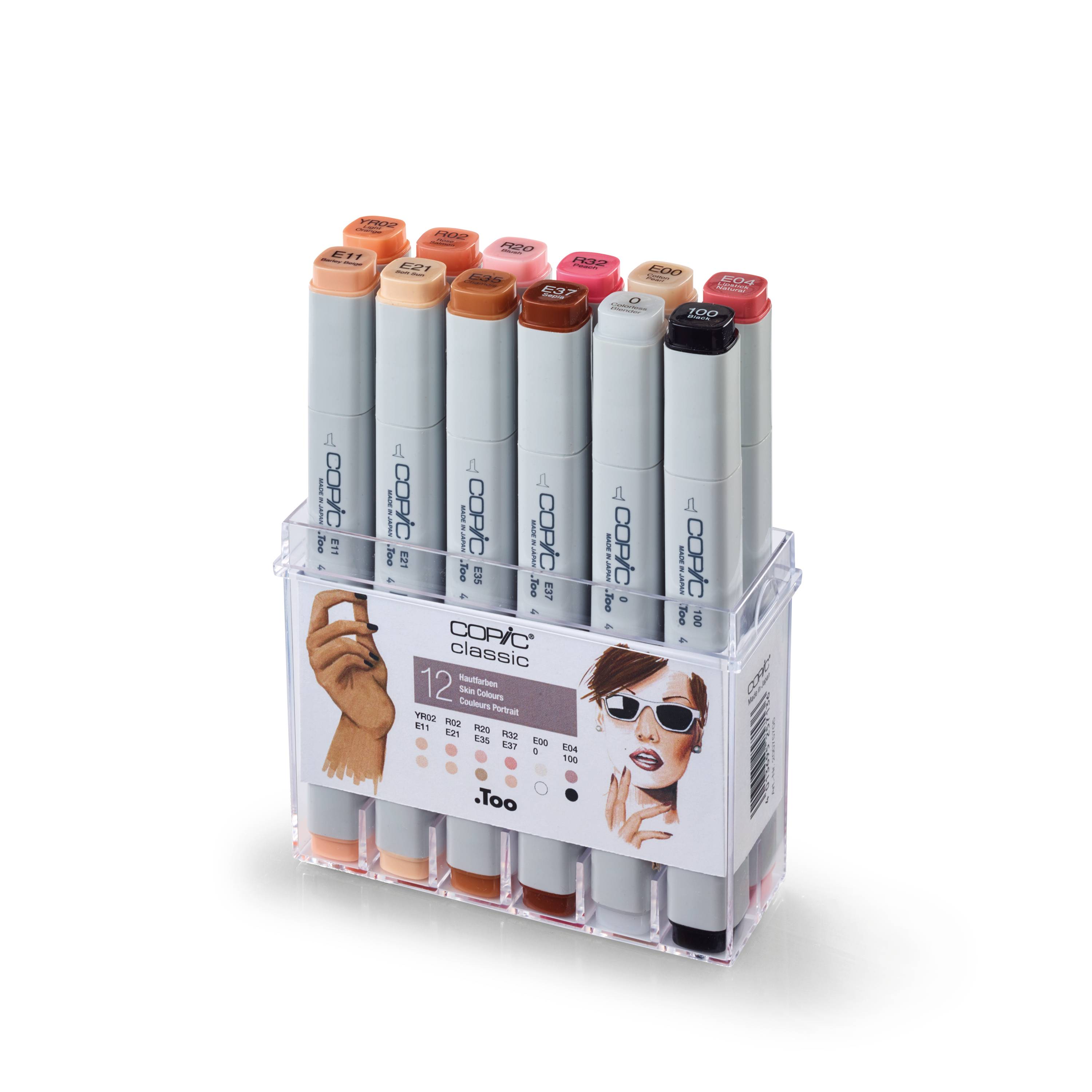 Copic Classic 12er Set Hautfarben