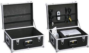 allit Gerätekiste AluPlus ToolBox 18, schwarz robuste Oberfläche, stabile Eckprofile, komfortabler