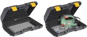 allit Universalkoffer DinoPlus Tool 41, schwarz/gelb aus schlagfestem Polypropylen (PP), mit Schaumstoffeinlage,