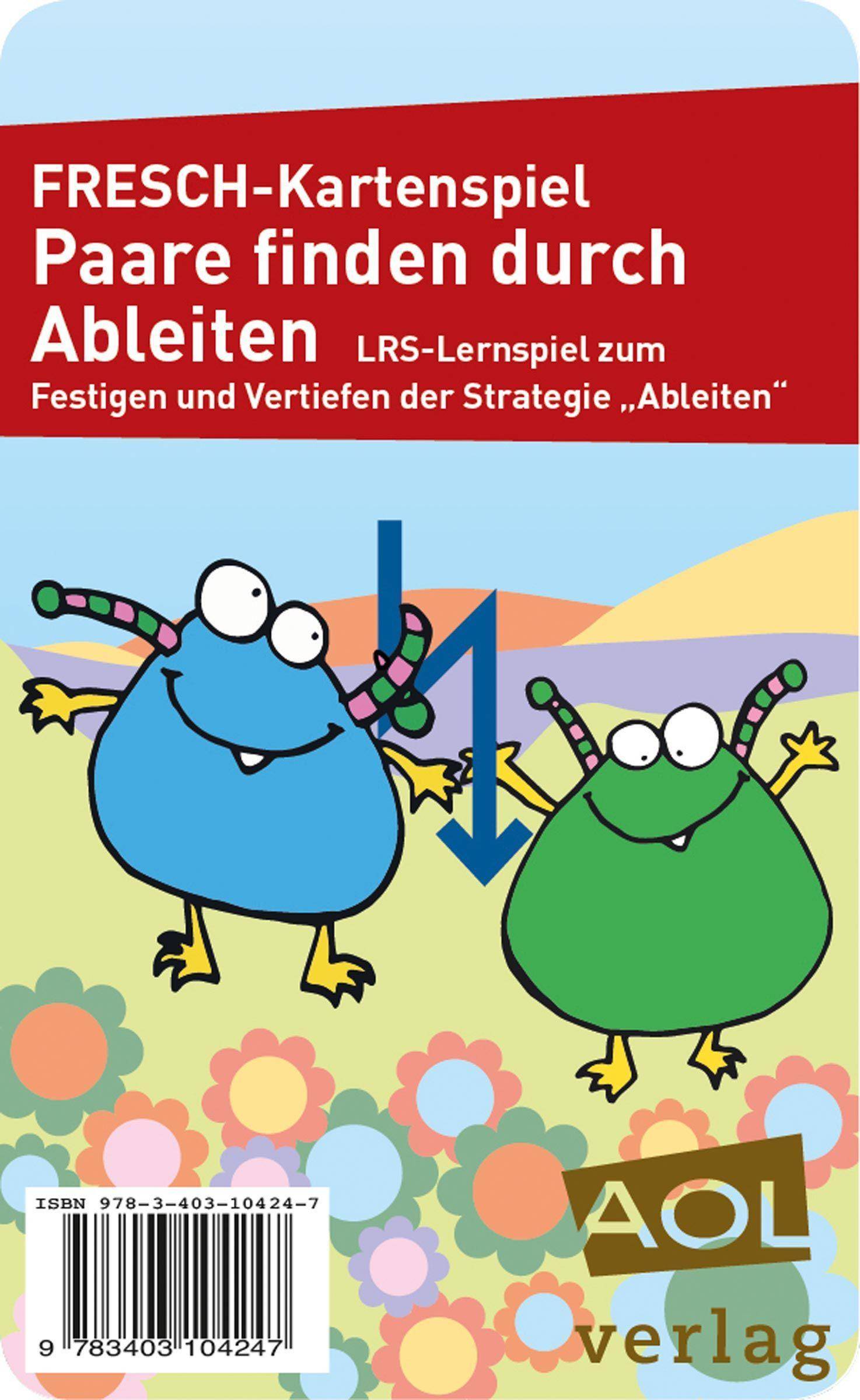 FRESCH-Kartenspiel: Paare finden durch Ableiten LRS-Lernspiel zum Festigen und Vertiefen der Strategie Ableiten (1. bis 4. Klasse)