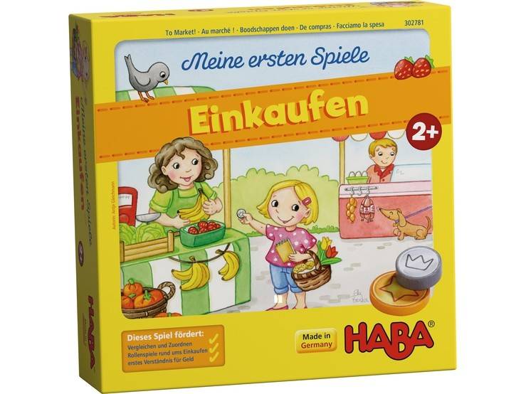 HABA 302781 - Meine ersten Spiele Einkaufen Spieleranzahl: 1-4, Spieldauer (Min.): 10, Kinderspiel, Meine ersten Spiele