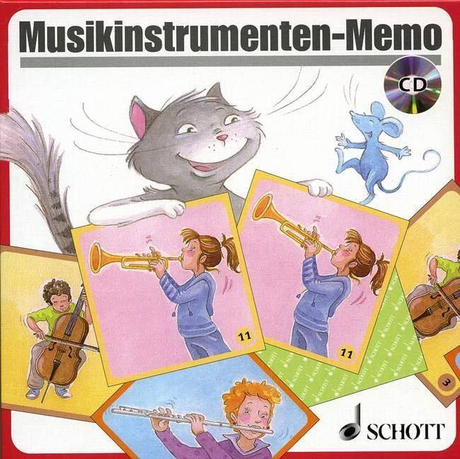 Musikinstrumenten-Memo (Kinderspiel) + Audio-CD Auf der CD: Klangbeispiele für alle Instrumente