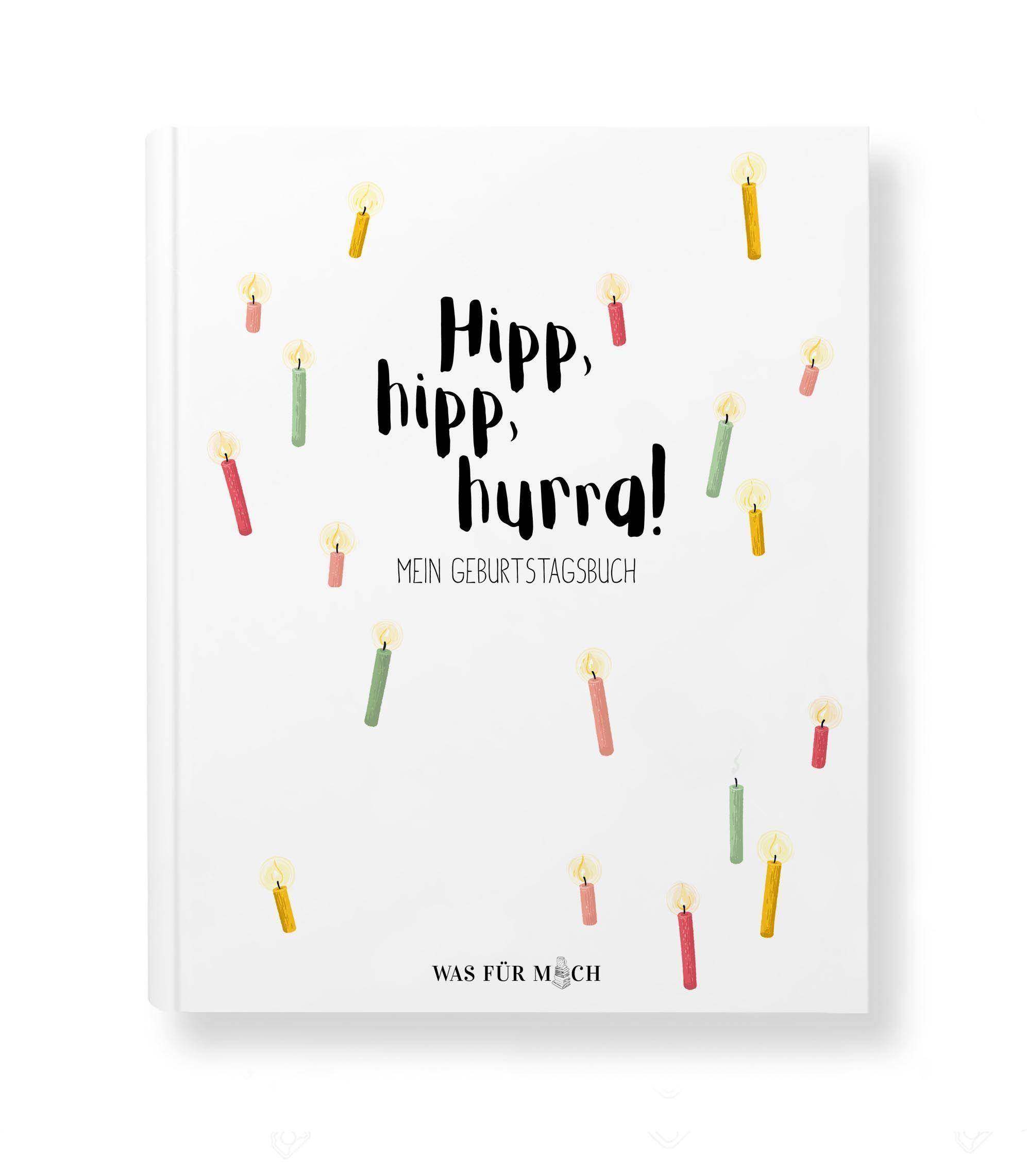 Hipp, hipp, hurra! MEIN GEBURTSTAGSBUCH Erinnerungsalbum 22 x 26,5 cm