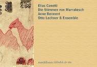 Die Stimmen von Marrakesch, mit 2 Audio-CDs Ein Klangbuch. Lesung