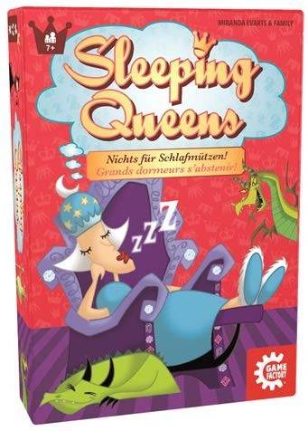 Carletto 646168 - Gamefactory, Sleeping Queens, Familienspiel, Strategiespiel Nichts für Schlafmützen!