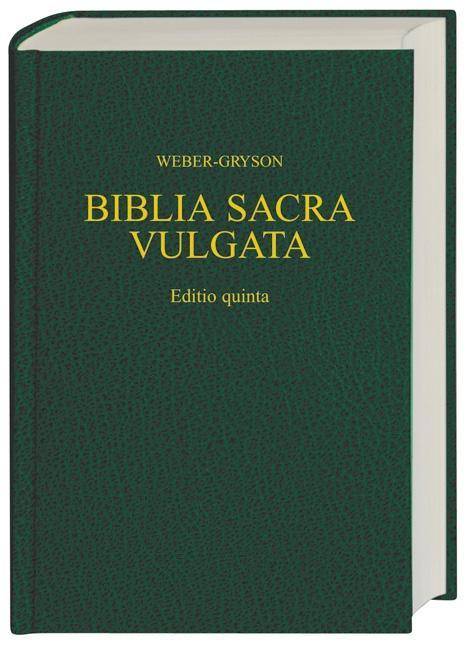 Vulgata grün (Nr.5303). Biblia Sacra iuxta vulgatam versionem Die lateinische Bibel. Krit. Handausg. Einf. u. Vorw. auch in dtsch., französ. u. engl