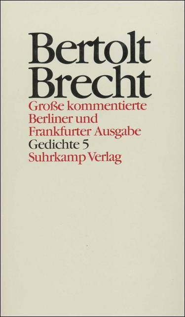Gedichte. Tl.5 Gedichte und Gedichtfragmente 1940-1956