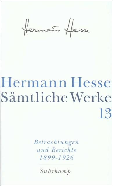 Betrachtungen und Berichte. Tl.1 1899-1926