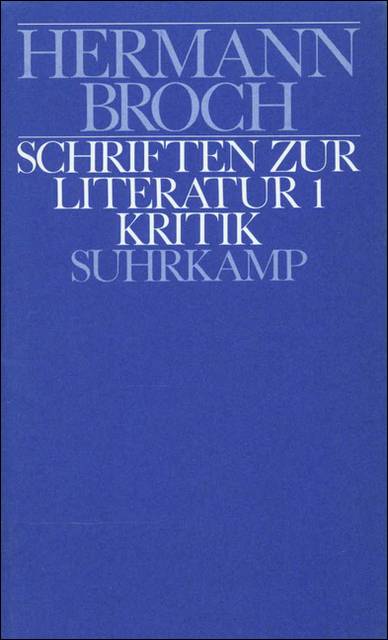 Schriften zur Literatur. Tl.1 Kritik