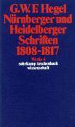 Nürnberger und Heidelberger Schriften 1808-1817 Werke in 20 Bänden, Band 4