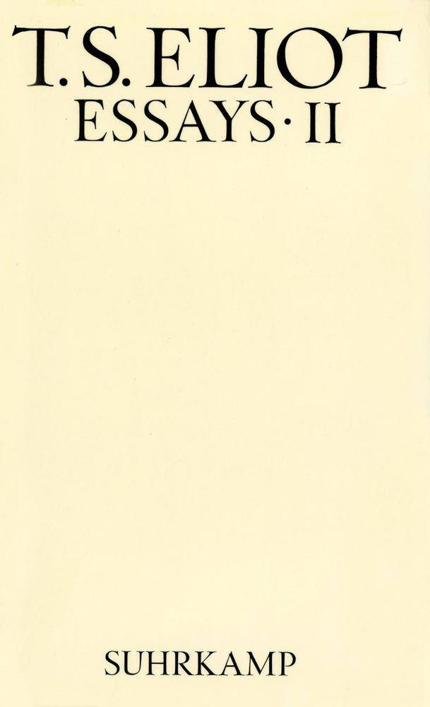 Essays. Tl.2 Literaturkritik