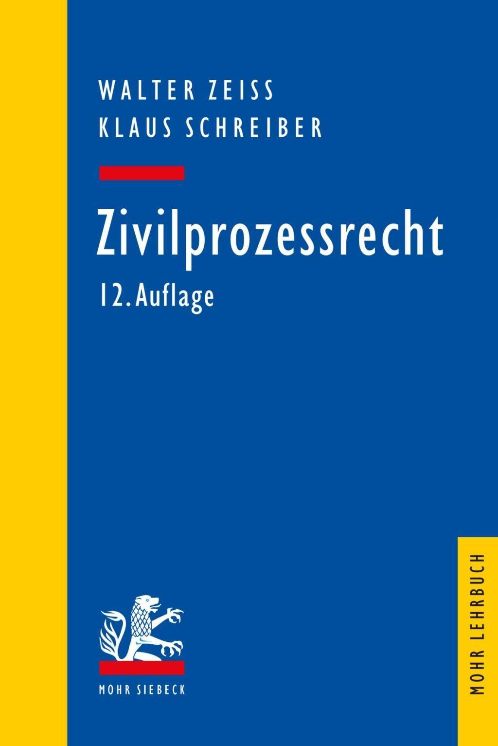 Zivilprozessrecht Mohr Siebeck Lehrbuch