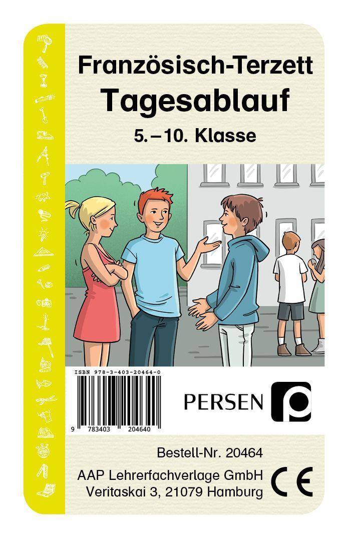 Französisch-Terzett: Tagesablauf 5. bis 10. Klasse