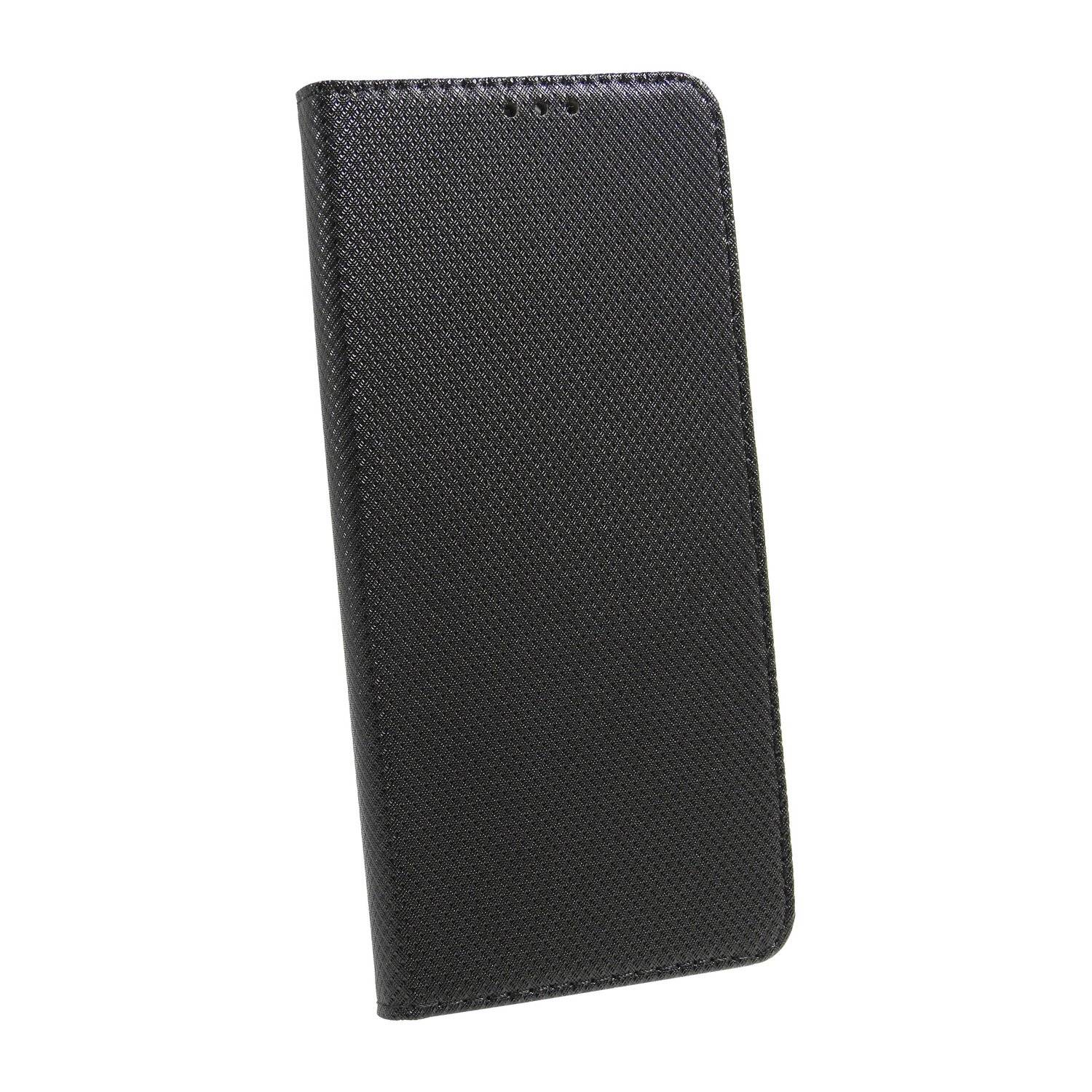 Buch Tasche "Smart" für SAMSUNG GALAXY M12 ( M127F ) Handy Hülle Etui Schutzhülle mit Standfunktion, Kartenfach Schwarz