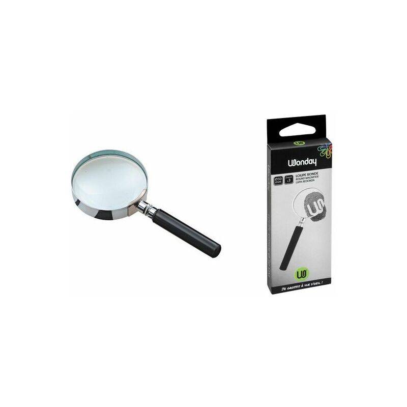 Wonday Leselupe mit Griff, rund, Durchmesser: 75 mm