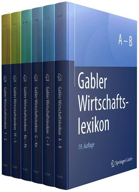 Gabler Wirtschaftslexikon 6 Bände im Schuber