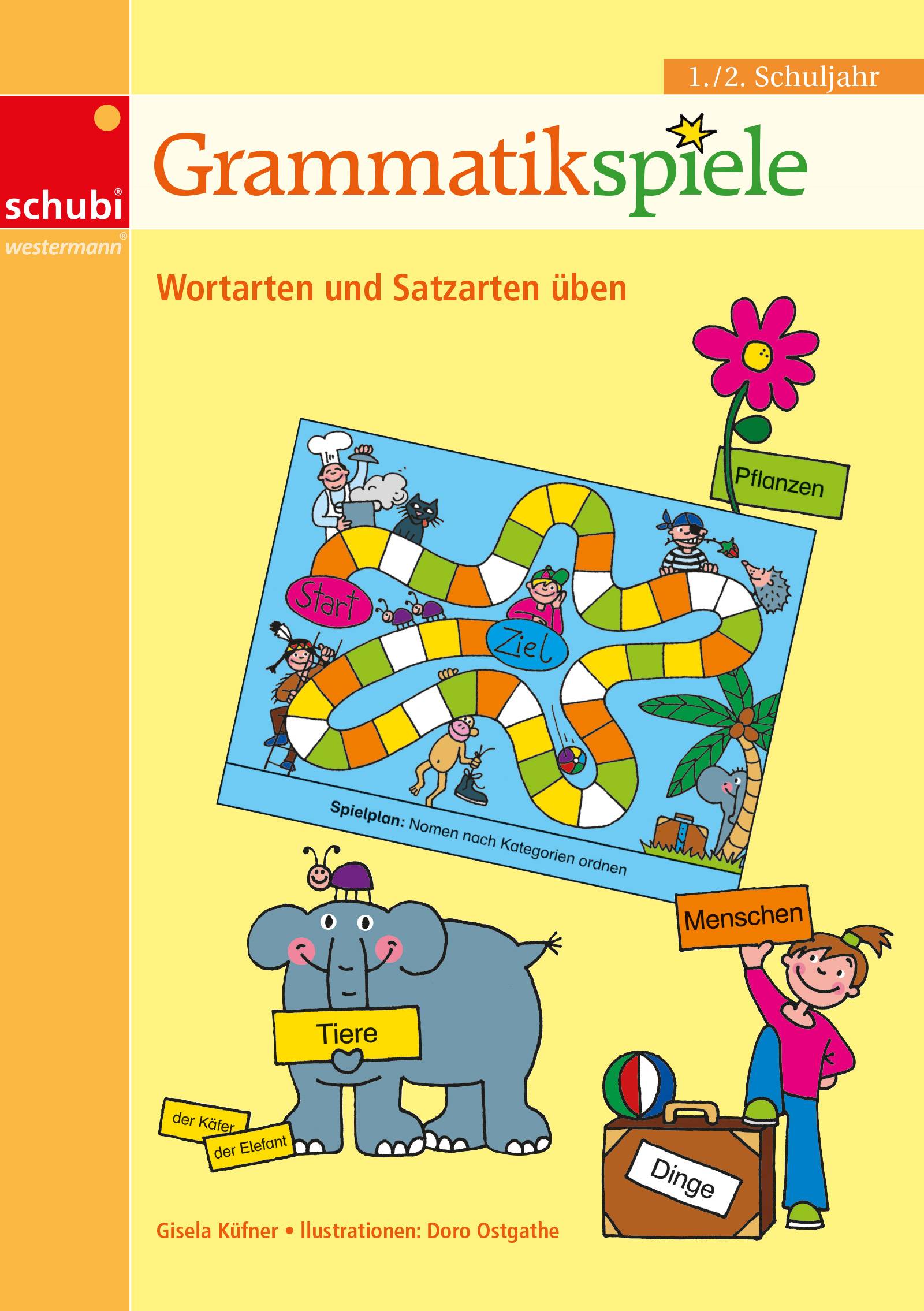 Grammatikspiele 1. / 2. Schuljahr: Wortarten und Satzarten üben