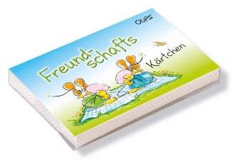 Oups Kärtchenbox - Freundschafts-Kärtchen Freundschafts Kärtchen